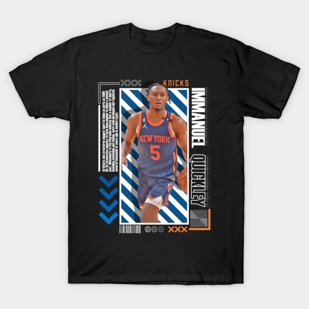 Immanuel Quickley Paper Poster Version 10 T-Shirt by art.Hamdan